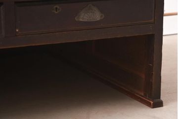 アンティーク家具　明治大正期　赤みがかった色味が素敵な大きなサイズの文机(座机、ローテーブル、センターテーブル)(R-037258)