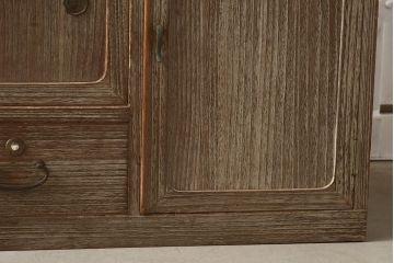 アンティーク家具　和製アンティーク　昭和中期　桐材　古い木肌が味わい深い戸棚(収納棚、テレビ台、ローボード、桐箪笥、桐たんす)(R-037260)