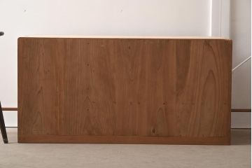 アンティーク家具　和製アンティーク　昭和中期　桐材　古い木肌が味わい深い戸棚(収納棚、テレビ台、ローボード、桐箪笥、桐たんす)(R-037260)