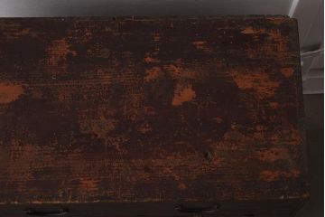 アンティーク家具　古民具・骨董　明治期　片開き戸付きの風情ある小タンス(引き出し、時代箪笥、整理タンス)(R-037263)