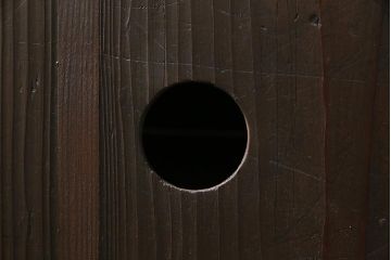 アンティーク家具　明治期　古箪笥リメイク　フラップダウン扉の鉄脚付きリビングボード(テレビ台、テレビボード)(R-037274)