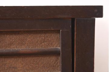 アンティーク家具　明治期　和製アンティーク　横桟が和の風情漂う三尺水屋箪笥(収納棚、戸棚、キャビネット)(R-037281)