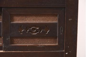 アンティーク家具　和製アンティーク　明治期　和の風情を感じる三尺水屋箪笥(食器棚、収納棚、戸棚、キャビネット)(R-037282)