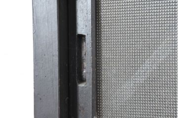 アンティーク家具　収納力抜群　16杯の引き出しが付いたガラス戸棚(収納棚)(R-037286)