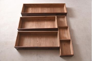 アンティーク家具　上手物!　楠(クスノキ)材　大正ロマンな衣装盆付き和タンス(衣装箪笥、チェスト、着物箪笥、収納箪笥)(R-037287)