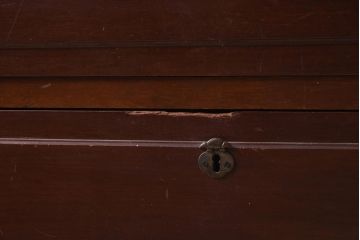 アンティーク家具　上手物!　楠(クスノキ)材　大正ロマンな衣装盆付き和タンス(衣装箪笥、チェスト、着物箪笥、収納箪笥)(R-037287)