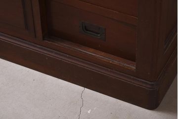アンティーク家具　上手物!　楠(クスノキ)材　大正ロマンな衣装盆付き和タンス(衣装箪笥、チェスト、着物箪笥、収納箪笥)(R-037287)
