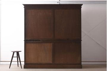 アンティーク家具　上手物!　楠(クスノキ)材　大正ロマンな衣装盆付き和タンス(衣装箪笥、チェスト、着物箪笥、収納箪笥)(R-037287)