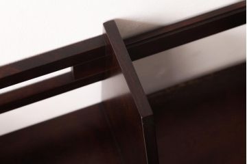 中古　民芸家具　幅の調整可能!　シンプルで便利な本立て(ブックスタンド)(R-037289)