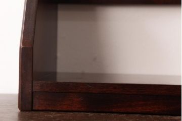 中古　民芸家具　幅の調整可能!　シンプルで便利な本立て(ブックスタンド)(R-037289)