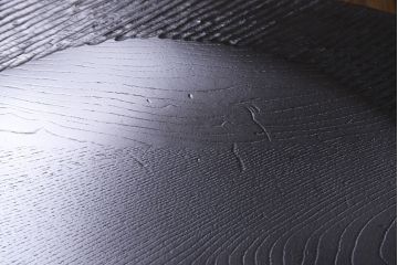 中古　日本製　オーク材　カントリースタイルにぴったりなつくりの良いローチェア(椅子)(R-037299)