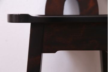 中古　伝統民芸家具　神居民芸　気品漂う和モダンなチェア(椅子、板座チェア)(R-037300)