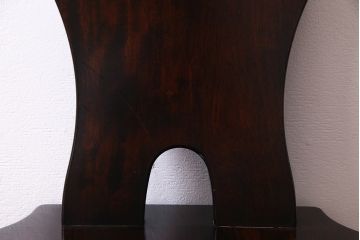 中古　伝統民芸家具　神居民芸　気品漂う和モダンなチェア(椅子、板座チェア)(R-037301)