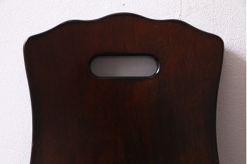 中古　伝統民芸家具　神居民芸　気品漂う和モダンなチェア(椅子、板座チェア)(R-037302)