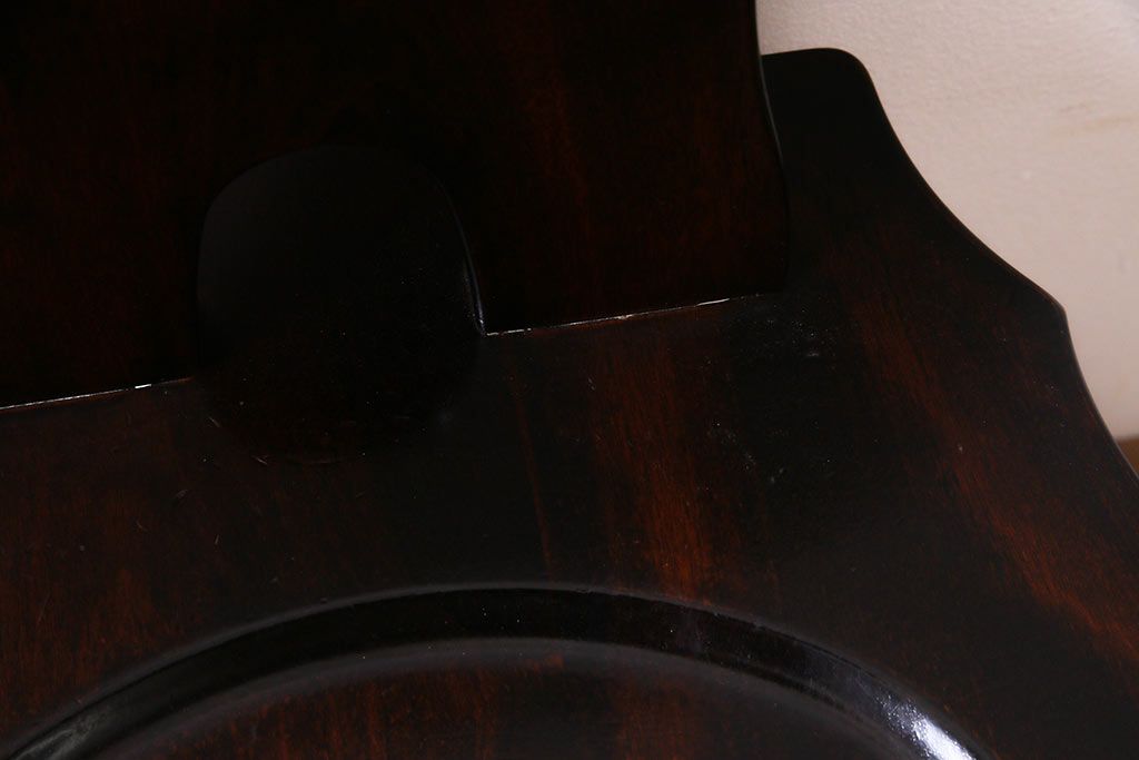 中古　伝統民芸家具　神居民芸　気品漂う和モダンなチェア(椅子、板座チェア)(R-037302)