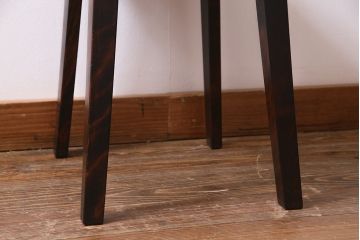 中古　伝統民芸家具　神居民芸　気品漂う和モダンなチェア(椅子、板座チェア)(R-037302)