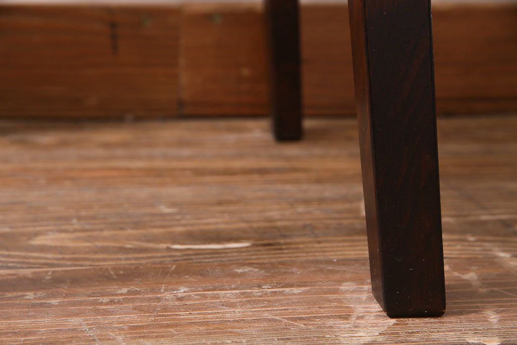 中古　伝統民芸家具　神居民芸　気品漂う和モダンなチェア(椅子、板座チェア)(R-037302)