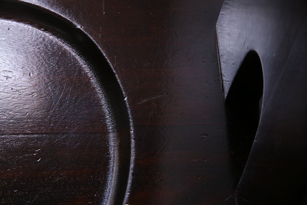 中古　伝統民芸家具　神居民芸　気品漂う和モダンなチェア(椅子、板座チェア)(R-037303)