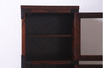 【S様・O様ご決済用】中古　岩谷堂箪笥　No.114　スリムで便利な多目棚(収納棚、キャビネット)(定価約30万円)(R-037305)
