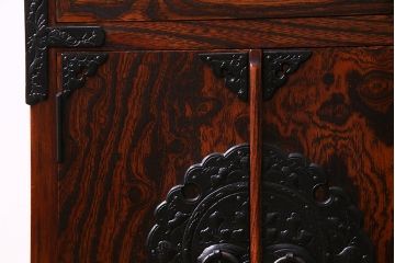 【S様・O様ご決済用】中古　岩谷堂箪笥　No.114　スリムで便利な多目棚(収納棚、キャビネット)(定価約30万円)(R-037305)