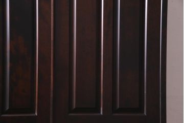 中古　北海道民芸家具　ハンガーパイプ付　OM176玄関棚(下駄箱、キャビネット、収納棚)(定価約29万円)(R-037306)