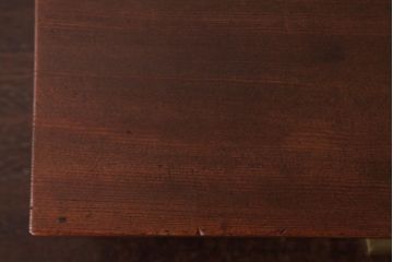 アンティーク雑貨　和製アンティーク　古い松材の風合いが味のある引き出し付き飾り台(花台)