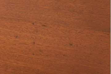 レトロ家具　古民具　素朴な木肌が温かみを感じる丸ちゃぶ台(折り畳み式テーブル、ローテーブル)(R-037313)