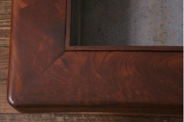 アンティーク雑貨　大正昭和初期　ケヤキ材・黒柿材　大振り　重厚感漂う関西火鉢(囲炉裏)(R-037314)