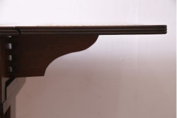 アンティーク家具　イギリスアンティーク　マホガニー材　レザートップがお洒落なバタフライコンソールテーブル(サイドテーブル)