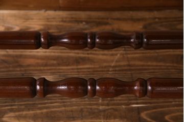 アンティーク家具　イギリスアンティーク　マホガニー材　レザートップがお洒落なバタフライコンソールテーブル(サイドテーブル)