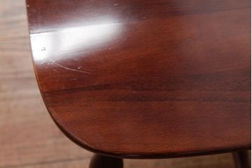 ビンテージ家具　柏木工(カシワ、KASHIWA)　カバ材　飴色の艶と質感が品のあるチェア(ダイニングチェア、ウィンザーチェア、ウインザーチェア)(R-037318)
