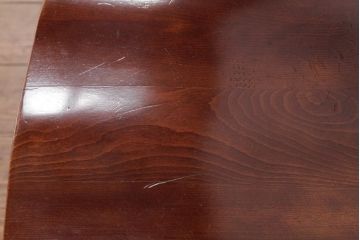 ビンテージ家具　柏木工(カシワ、KASHIWA)　カバ材　飴色の艶と質感が品のあるチェア(ダイニングチェア、ウィンザーチェア、ウインザーチェア)(R-037320)