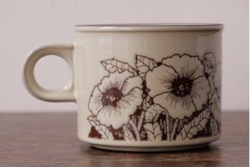 イギリスビンテージ　HORNSEA(ホーンジー)　Cornrose(コーンローズ)　カップ&ソーサー2客セット(R-037324)