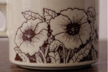 イギリスビンテージ　HORNSEA(ホーンジー)　Cornrose(コーンローズ)　カップ&ソーサー2客セット(R-037324)