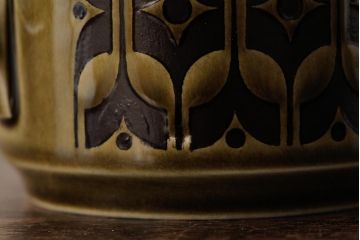 ヴィンテージ雑貨　イギリスビンテージ　HORNSEA(ホーンジー)　HEIRLOOM(エアルーム)　カップ&ソーサー3客セット(R-037325)