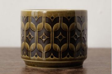 ヴィンテージ雑貨　イギリスビンテージ　HORNSEA(ホーンジー)　HEIRLOOM(エアルーム)　カップ&ソーサー3客セット(R-037325)