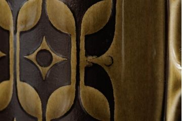 ヴィンテージ雑貨　イギリスビンテージ　HORNSEA(ホーンジー)　HEIRLOOM(エアルーム)　カップ&ソーサー3客セット(R-037325)