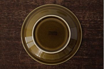ヴィンテージ雑貨　イギリスビンテージ　HORNSEA(ホーンジー)　HEIRLOOM(エアルーム)　カップ&ソーサー3客セット(R-037325)