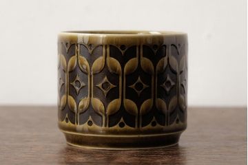 ヴィンテージ雑貨　イギリスビンテージ　HORNSEA(ホーンジー)　HEIRLOOM(エアルーム)　カップ&ソーサー2客セット(R-037326)