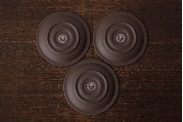 ヴィンテージ雑貨　イギリスビンテージ　HORNSEA(ホーンジー)　CORAL(コーラル)　カップ&ソーサー3客セット(洋食器)(R-037327)