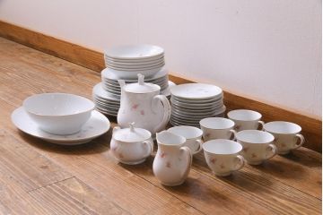 アンティーク雑貨　RC　ノリタケ(日陶・則武)　ホームセット(ポット、皿、カップ&ソーサー)(R-037334)