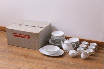 アンティーク雑貨　RC　ノリタケ(日陶・則武)　ホームセット(ポット、皿、カップ&ソーサー)(R-037334)