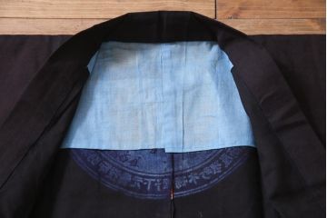 アンティーク雑貨　戦前　日本酒栄駒　木綿半纏(R-037336)