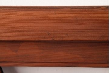 アンティーク家具　鷲と松の図　和の雰囲気を高める欄間(明り取り、ガラス無し)(R-037340)