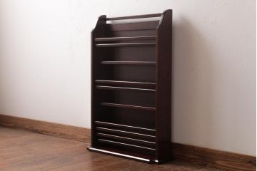 中古　北海道民芸家具　♯815　和洋どちらにも馴染むシンプルで上品なスリッパ立て(スリッパラック)(R-037343)