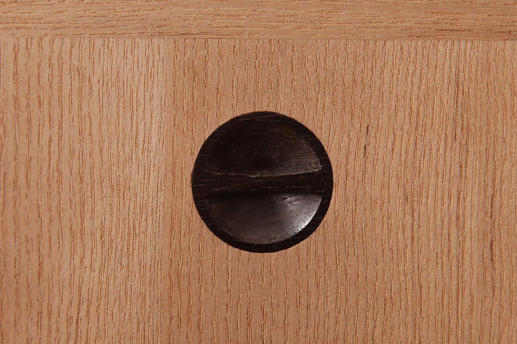 アンティーク雑貨　指物　桐材　シンプルな上手物の書箱(書類箱、帳簿入れ)(R-037346)