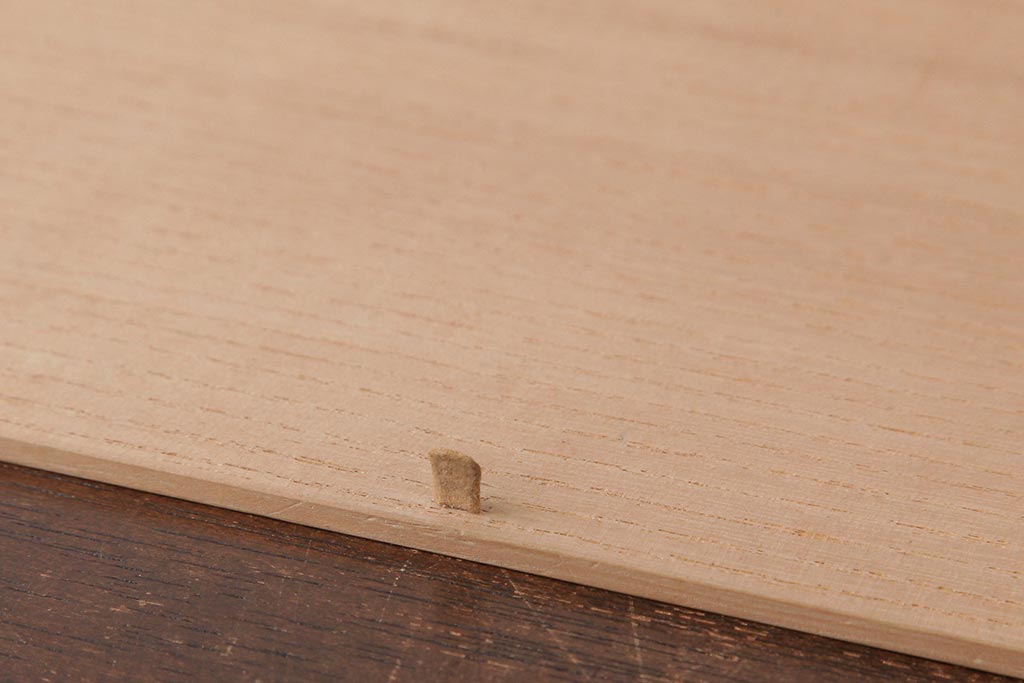 アンティーク雑貨　指物　桐材　シンプルな上手物の書箱(書類箱、帳簿入れ)(R-037346)