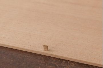 アンティーク雑貨　指物　桐材　シンプルな上手物の書箱(書類箱、帳簿入れ)(R-037346)