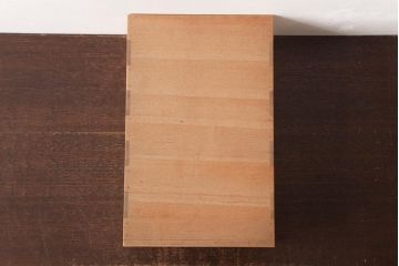 アンティーク雑貨　指物　桐材　シンプルな上手物の書箱(書類箱、帳簿入れ)(R-037346)