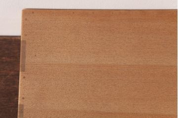 アンティーク雑貨　指物　桐材　シンプルな上手物の書箱(書類箱、帳簿入れ)(R-037346)